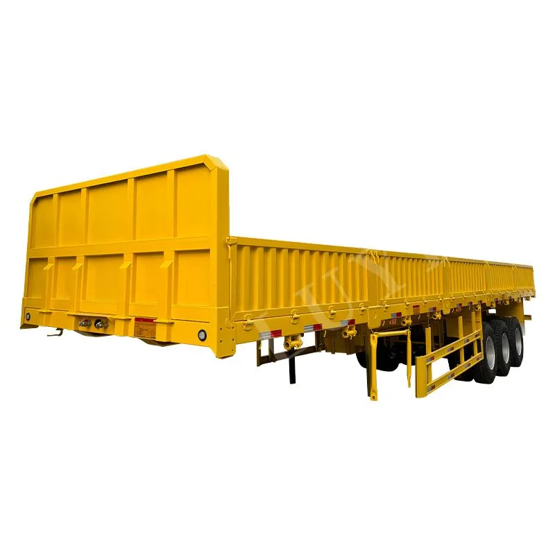 13 - Meter 3 - Axle Semi-Trailer, Steel-Aluminum Stake Trailer