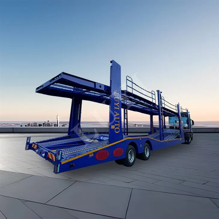 17 - Meter Biaxial 8-Vehicle Vehicle Transport Semi-Trailer