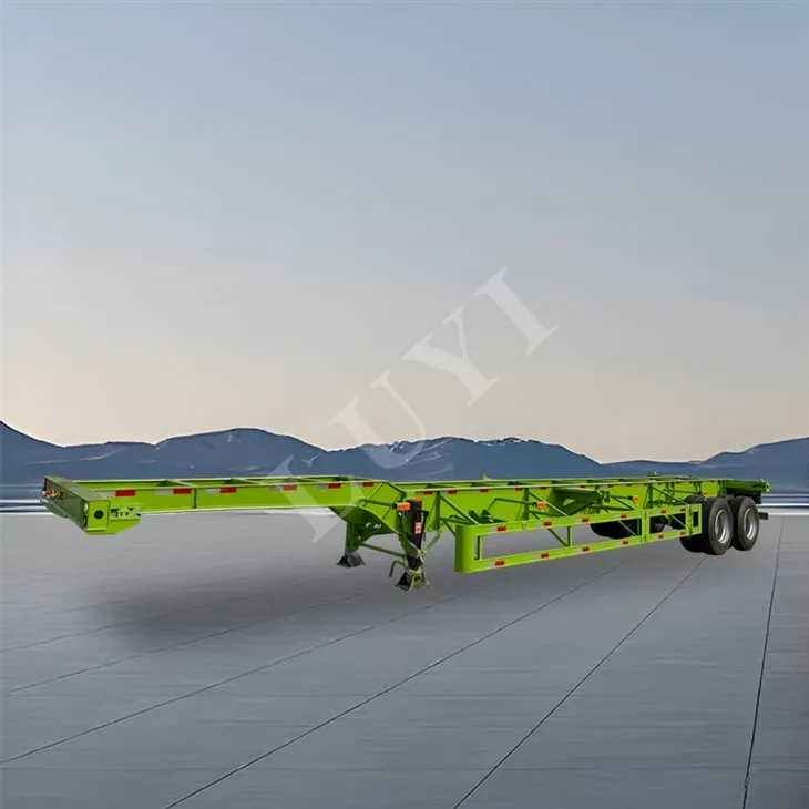 2 Kontenitur tal-Ġarr tat-Tagħbija tal-Fus 20/40 tunnellata Semi Semi Trailer