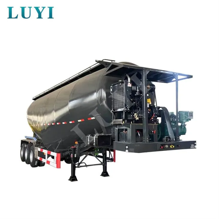 Semi-karru tat-Tank Iswed tas-Siment ta' 3-fus ta' 35-metru kubu