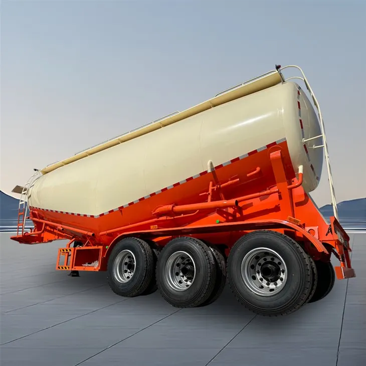 3 - Axle 40 - Cubic - Meter V-Type Fly Ash Ash Bulk Cement Tank Semi-Trailer