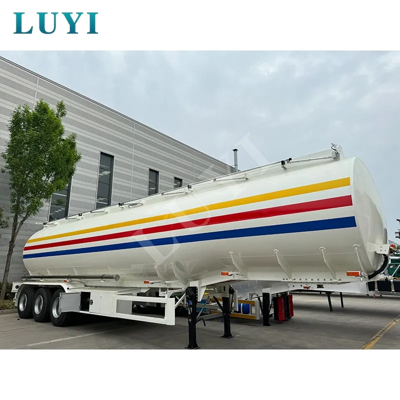 3 Fus 7 Bin 50000L Tank tal-Fjuwil Semi Trailer
