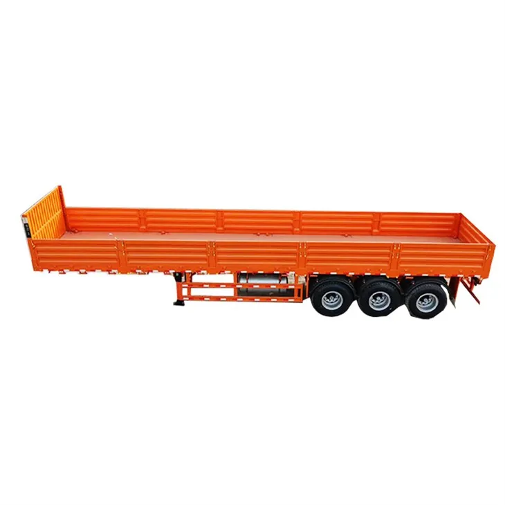 3-Axle 80 Ton Azzar tat-Trasport tal-Merkanzija Semi Trailer