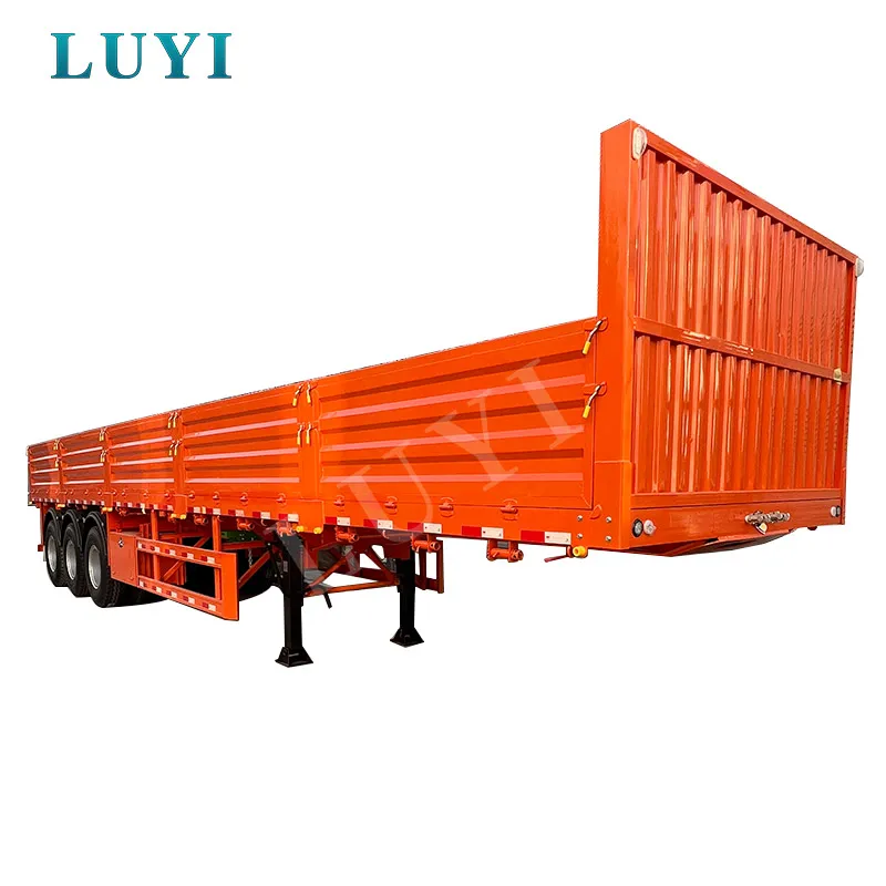 3-Axle Steel Cargo Transport Semi Trailer