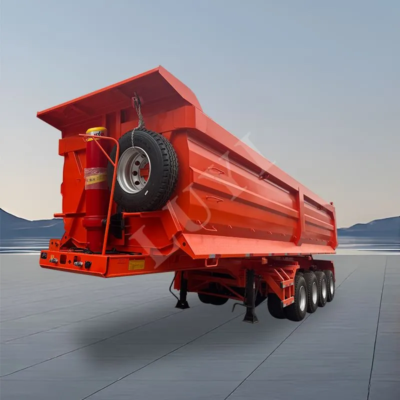 4 - Axle 100 - TON U - Forma ta 'wara li Tipping dump semi-trailer