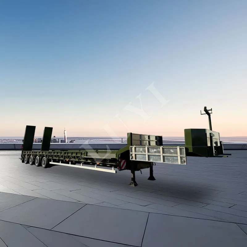 4-fus 60-tunnellata Gooseneck Lowboy Semi-karru