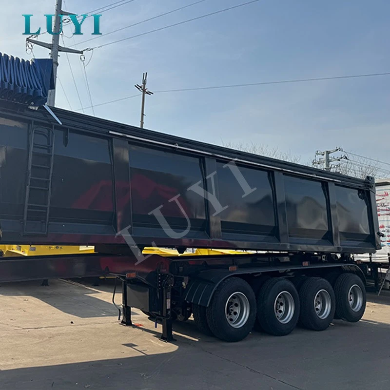 4-axle 70-ton Hydraulic Cylinder U-shaped Dump Semi-trailer high quality