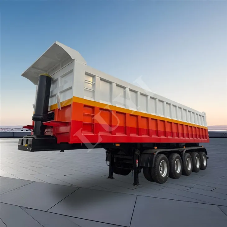 5 - Axis Carbon Steel Dump Truck Trailer, Heavy-Duty 120-tunnellata Dump Dump Trailer