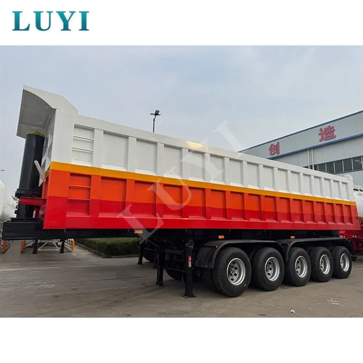 5 - Axle Heavy - Dazju 120-tunnellata Dump Dump Trailer, Carbon Steel Self-Untloading Track Trailer