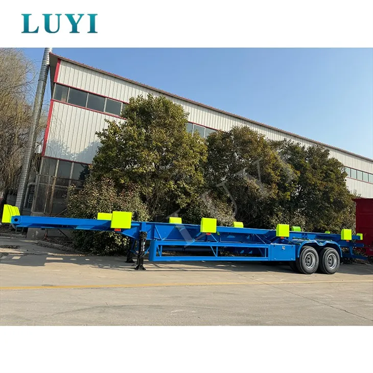 60-tunnellata Dock Container Transport Skeletal Semi-karru