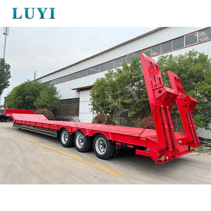 Low Flatbed Semi Trailer Heavy Duty
