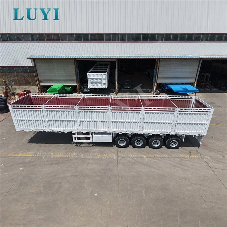 High Capacity 4 Axle 80 Ton Fence Semi Trailer best
